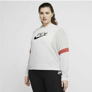 Preowned Nike Sportswear Varsity Cropped Hoodie Organic Cotton Size 2X